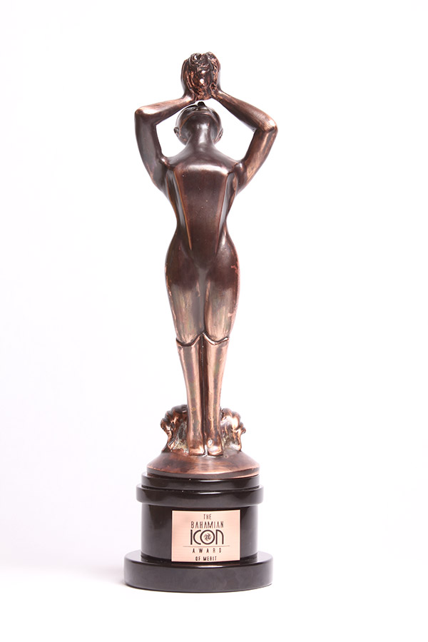 Minerva Award - Pewter with bronze antique finish on marble base