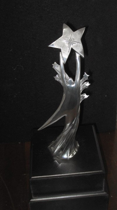 Polished Pewter Corporate Employee Achievement Award