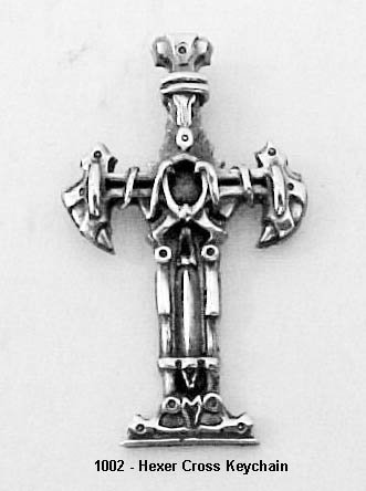 1002 - Hexer Cross Keychain